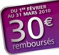 30 euros rembours�s pour l'achat d'un GO 950 LIVE