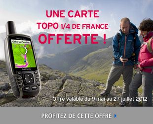 Promo : Carte Topo 1/4 de France OFFERTE Promo : Carte Topo 1/4 de France OFFERTE