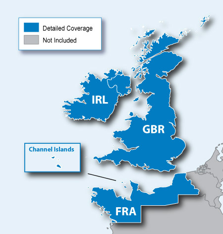 Carte SD/Micro SD pré-chargée - Royaume-Uni & Ireland