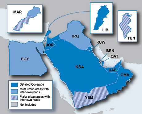 Carte SD/Micro SD pré-chargée - Moyen Orient & Afrique du Nord