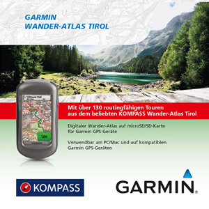 Garmin Wander-Atlas Tirol Garmin Wander-Atlas Tirol