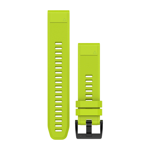 Bracelet QuickFit - 22mm Silicone jaune pour  Garmin Instinct 