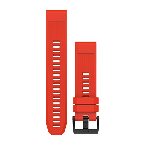 Bracelet QuickFit - 22mm Silicone rouge pour  Garmin Instinct 
