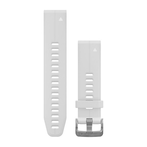 Bracelet QuickFit - 20mm - Silicone blanc Carrara pour  Garmin fenix 6s 