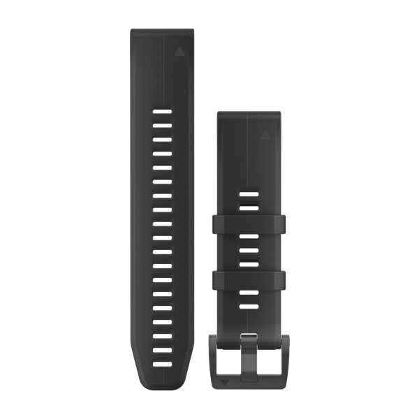 Bracelet QuickFit - 22mm - Silicone Noir pour  Garmin Instinct 