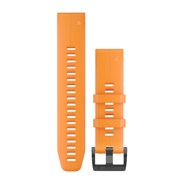 Bracelet QuickFit - 22mm - Silicone - Orange vif pour  Garmin Forerunner 945 