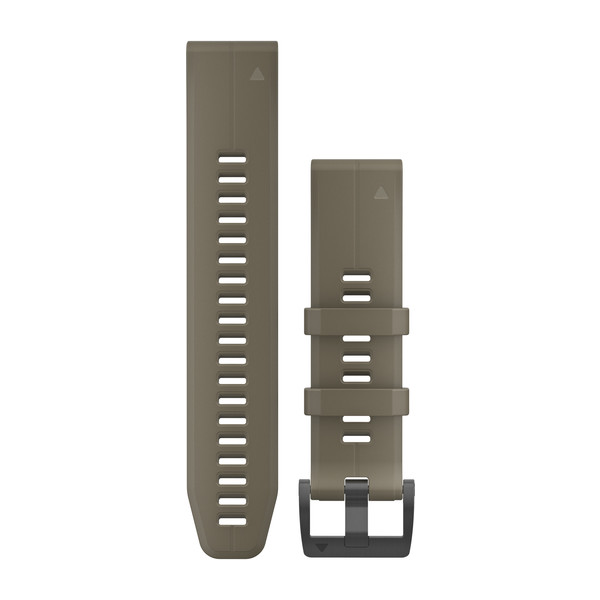 Bracelets QuickFit - 22mm - Silicone - Brun coyote pour  Garmin Forerunner 945 LTE 