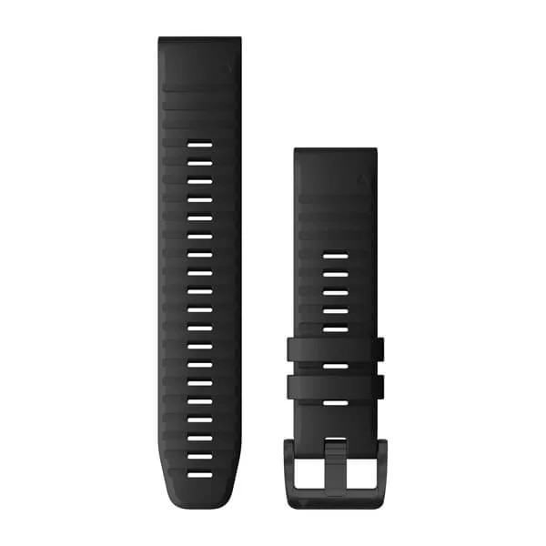 Bracelets QuickFit - 22mm Silicone noir pour  Garmin fenix 6 