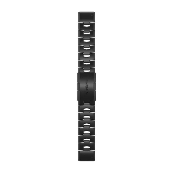 Bracelet QuickFit - 22mm Bracelet titane épuré revêtement en carbone amorphe gris mat pour  fenix 7 