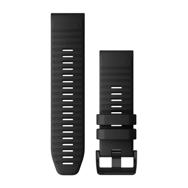  Bracelet QuickFit - 26mm Silicone noir pour  Garmin Descent Mk2 