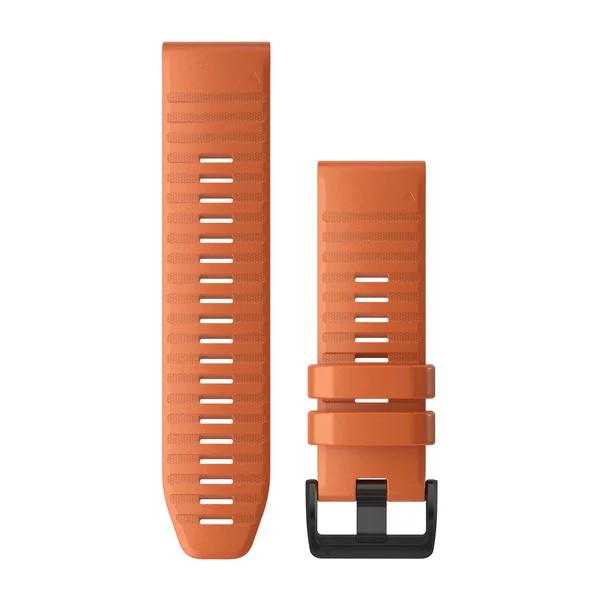 Bracelet QuickFit - 26mm Silicone orange pour  Garmin Foretrex 901 