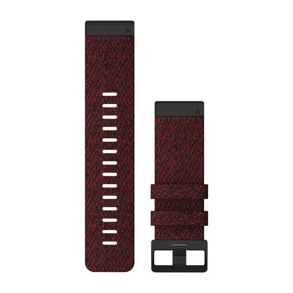 Bracelet QuickFit - 26mm Nylon rouge chiné pour  Garmin fenix 6X 