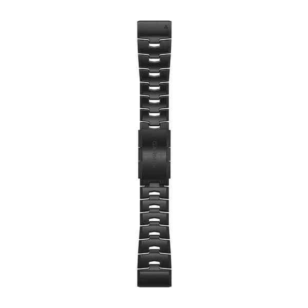 Bracelet QuickFit - 26mm Bracelet titane avec revêtement en carbone amorphe gris mat pour  Montre Garmin Enduro 