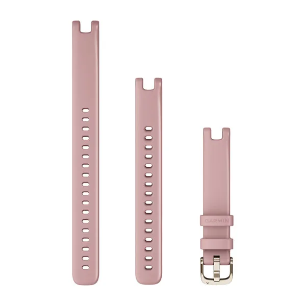 Bracelets Lily (14 mm), Rose poudré avec boucle cream gold pour  Montre Garmin Lily 