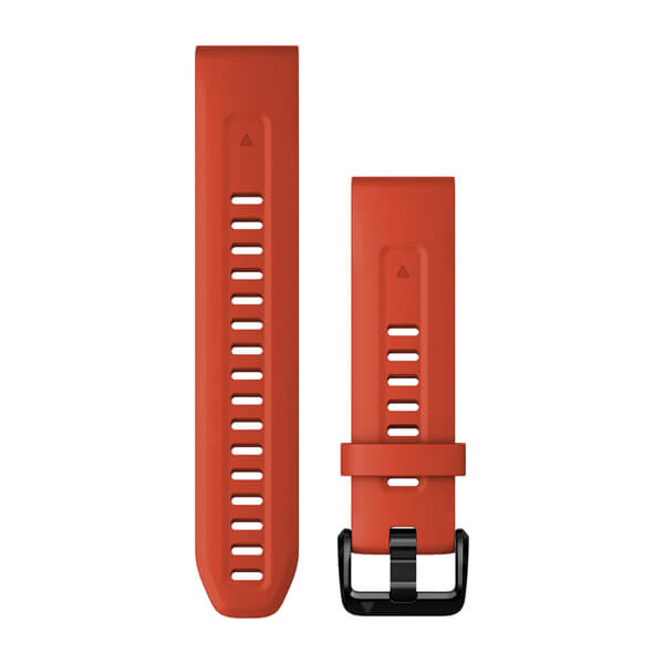 Bracelet QuickFit - 20mn - Silicone rouge pour  Garmin Instinct 2 