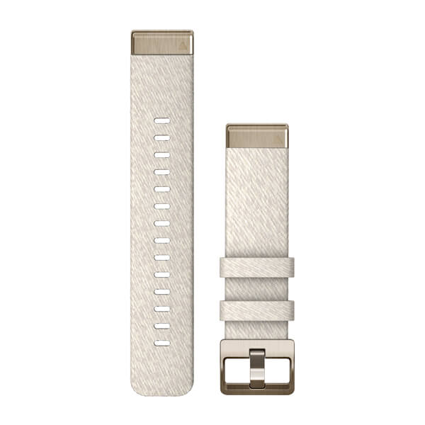 Bracelet QuickFit - 20mn - Nylon chiné crème avec boucle or pâle pour  Descent Mk3 43 mm 