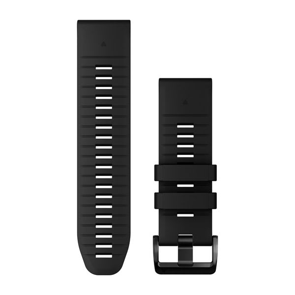 Bracelets de montre QuickFit 26 pour  Garmin Foretrex 901  - Silicone Noir