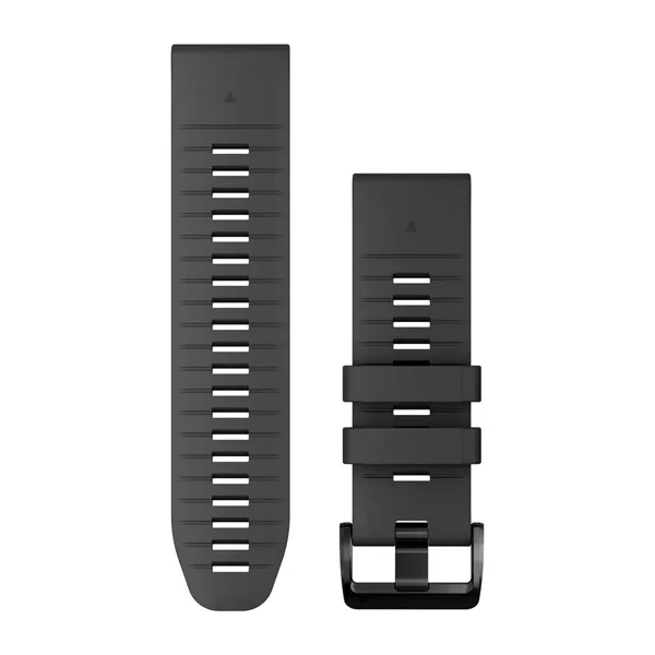 Bracelets de montre QuickFit 26 pour  Garmin Foretrex 901  - Silicone Graphite