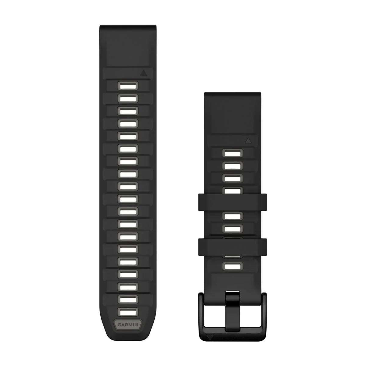 Bracelet Garmin QuickFit pour  Descent G2 , 22mm, Silicone noir/gris beige