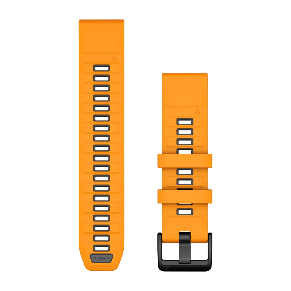 Bracelet Garmin QuickFit pour  Descent G2 , 22mm, Silicone orange étincelle/graphite
