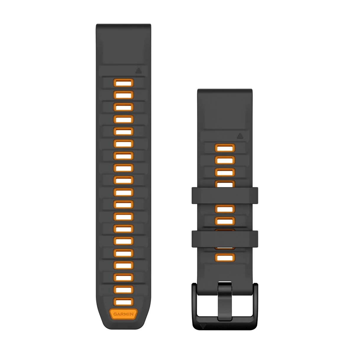 Bracelet Garmin QuickFit pour  Descent G2 , 22mm, Silicone graphite/orange étincelant