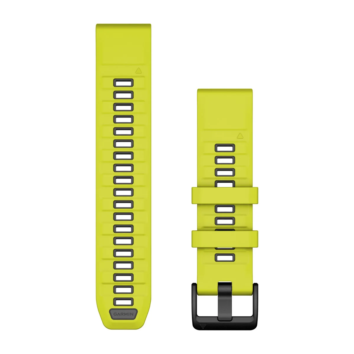 Bracelet Garmin QuickFit pour  Descent G2 , 22mm, Silicone jaune/graphite