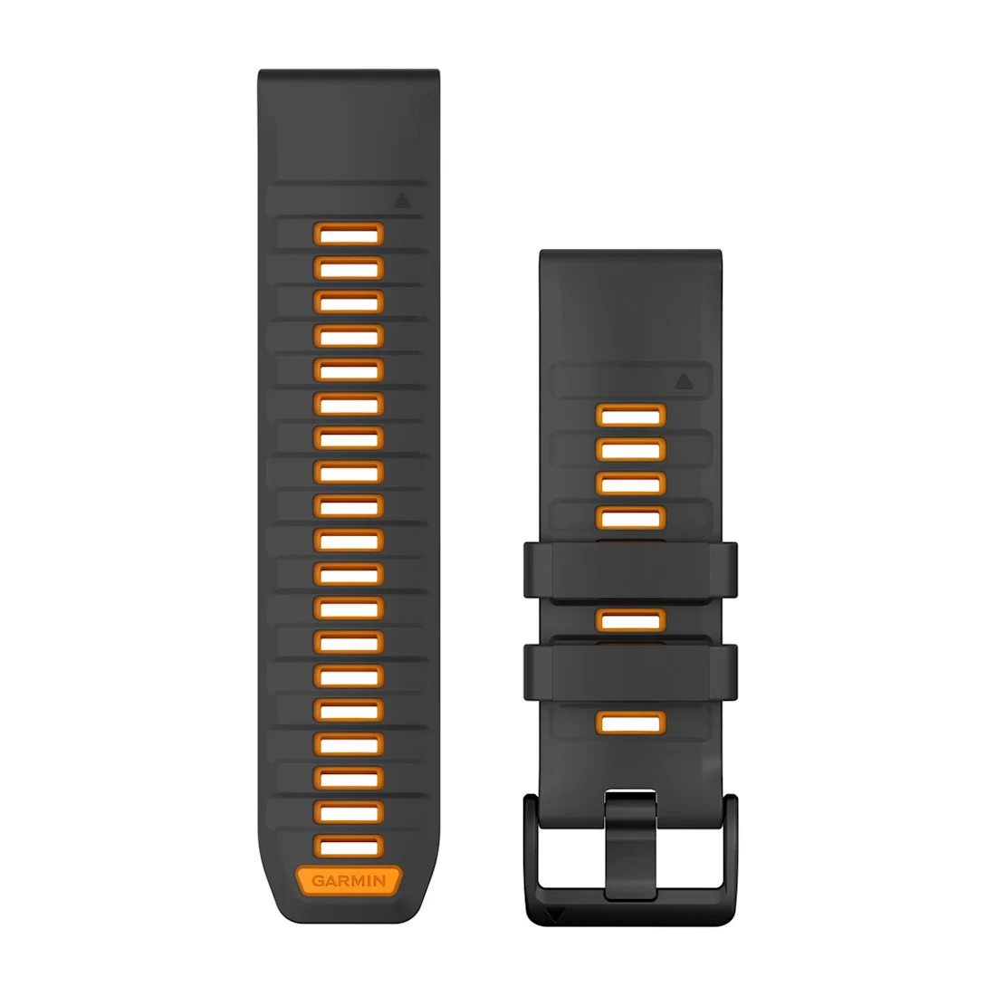 Bracelet Garmin QuickFit pour  Descent X30 , 26mm, Silicone graphite/orange étincelle