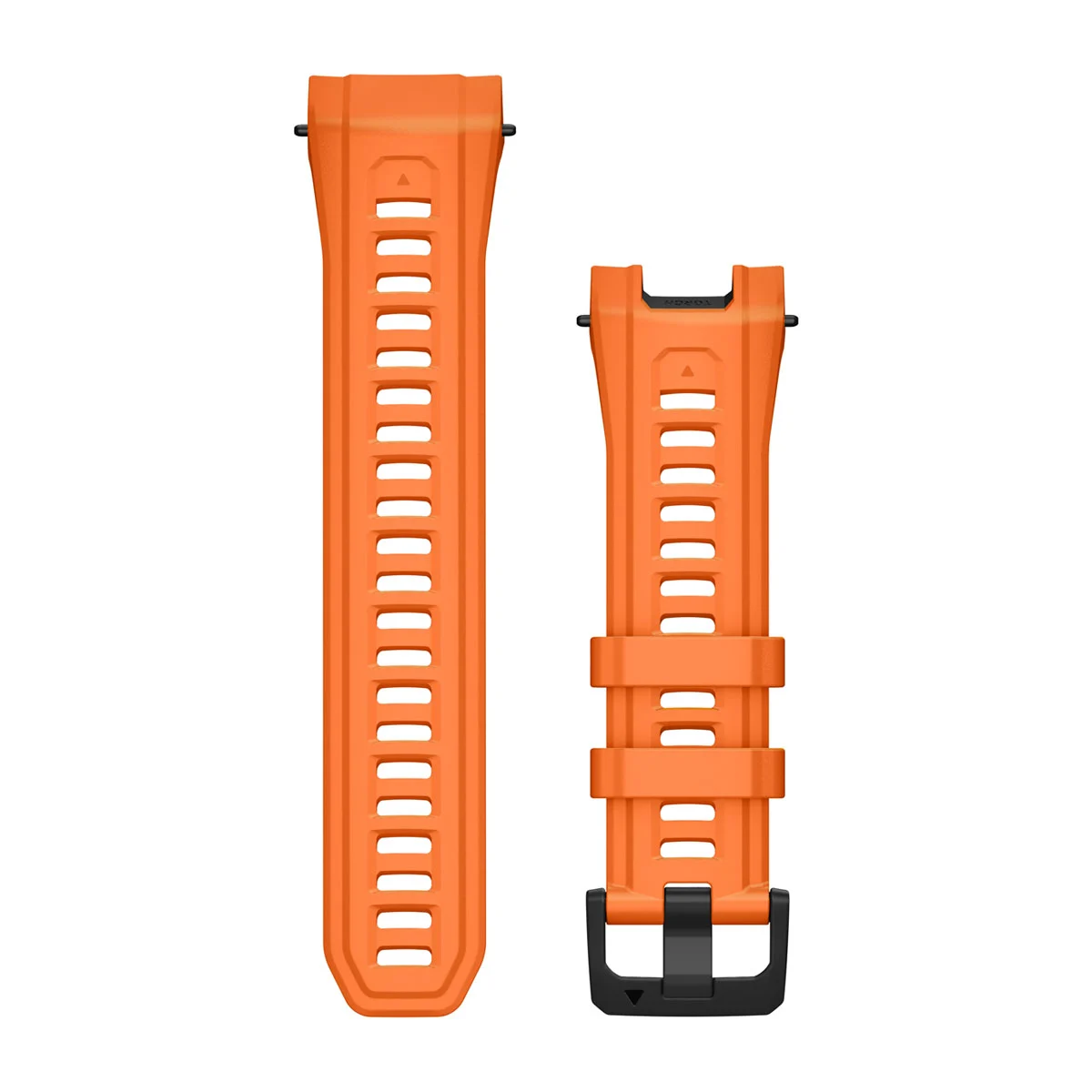 Bracelets de montre 26 mm Silicone orange  pour  Garmin Instinct 3 Solar 50mm Tactical Edition 