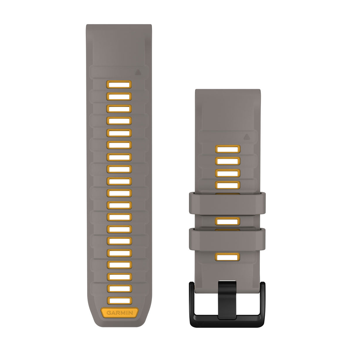 Bracelets de montre QuickFit 26, Silicone gris argenté/jaune vif pour  Descent X30 