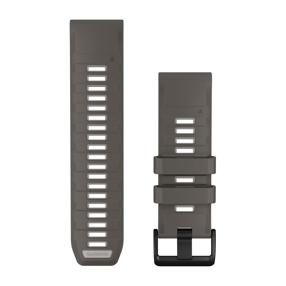 Bracelets de montre QuickFit 26, Silicone grès foncé/gris argenté pour  Descent X30 