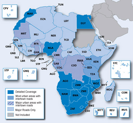 Garmin GPS nuvi 40 Afrique