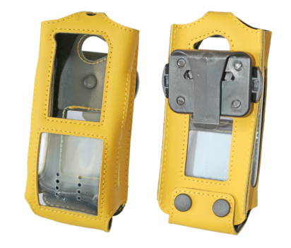 Étui en cuir jaune IS380.X pour  Radio 4G IS380.1 