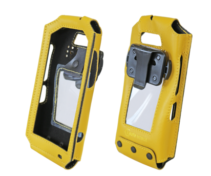 Etui en cuir jaune pour  Smartphone IS540.1 