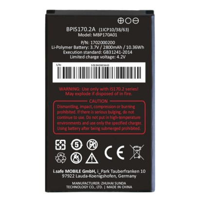 Batterie BPS170.2A pour  Téléphone IS170.2 