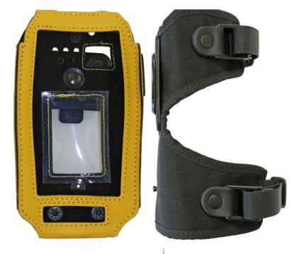 Etui en cuir jaune avec porte-brase pour  SmartPhone IS530.M1 (Mines) 