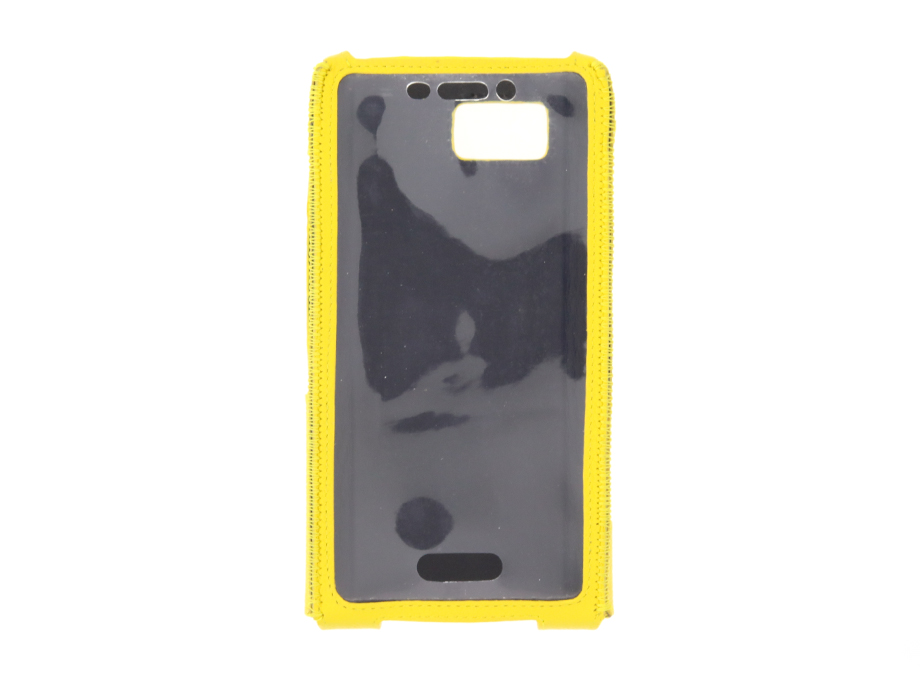 LC-Ex S02 Etui en cuir jaune sans clip ceinture pour  SmartPhone Smart-Ex 02 DZ1 avec caméra 