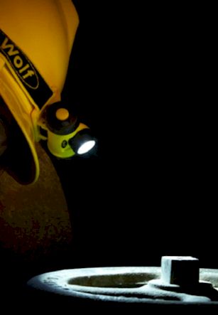 Lampe de casque ATEX à LED HT-400 Lampe de casque ATEX à LED HT-400