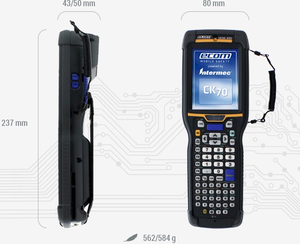 Terminal Portable Antidéflagrant CK7x ATEX (Zone 2/22)