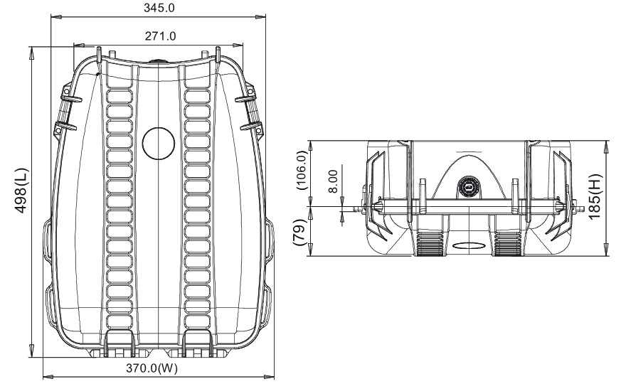 Sac à Dos Valise HPRC 3500