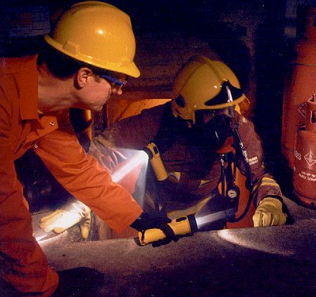 TORCHE Halogène 2DC ATEX droite et coudée à piles