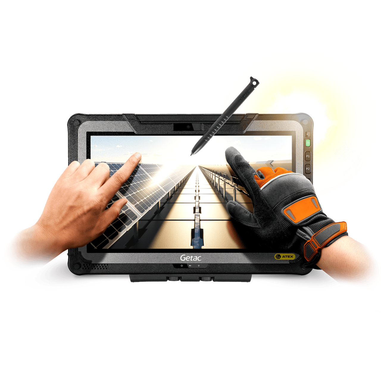 Tablette ultra-durcie certifiée ATEX Getac F110-EX