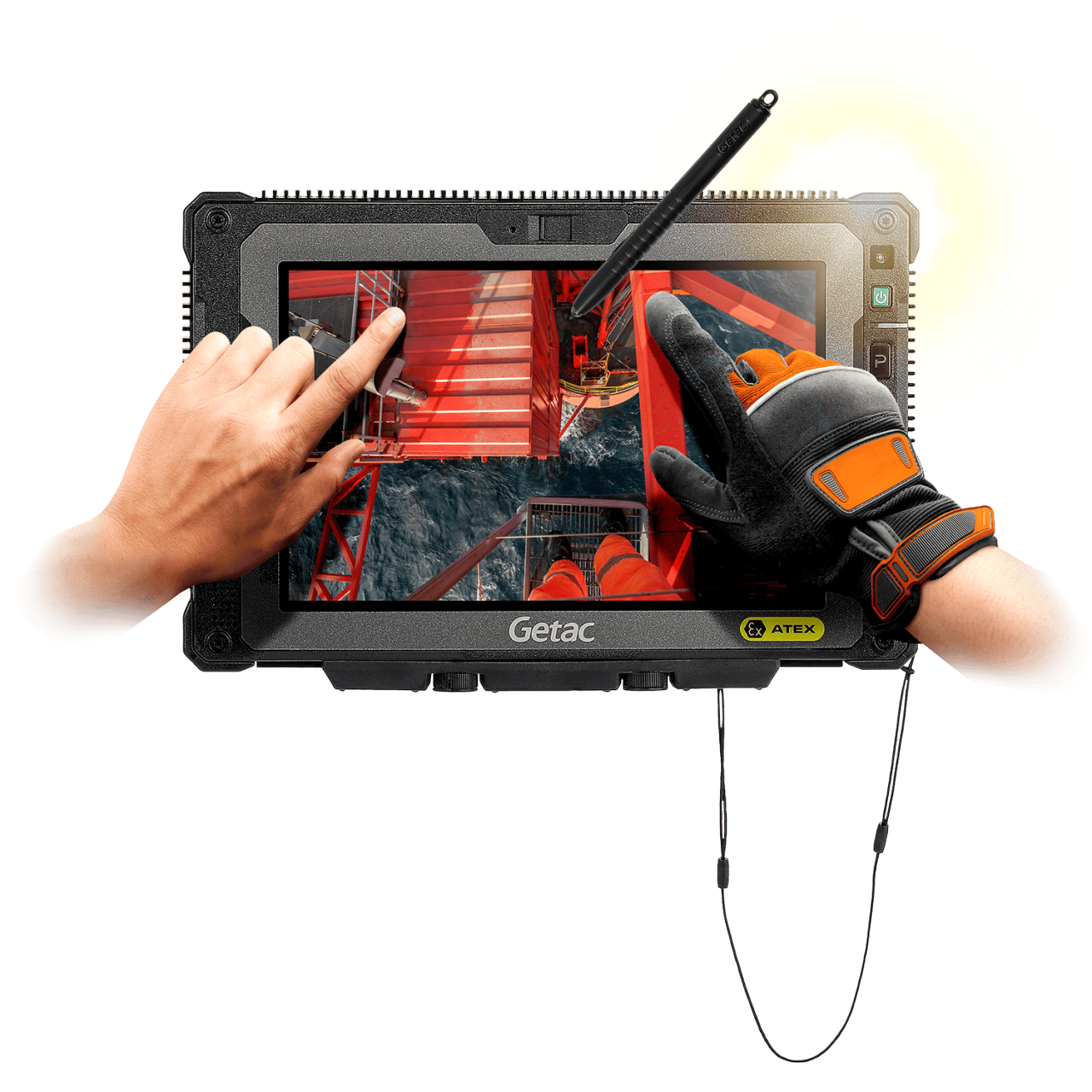 Getac ZX80W-EX performance adaptée à l'extérieur écran 1 000 nits