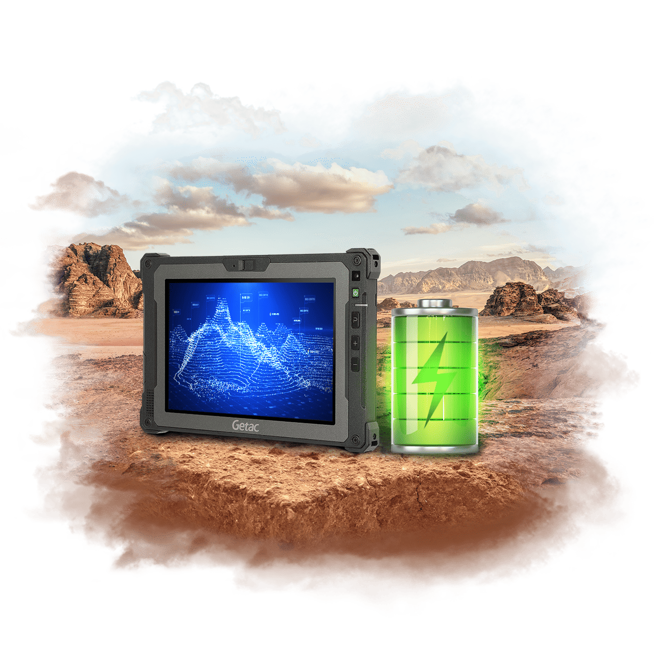 Getac ZX80W performance adaptée à l'extérieur écran 1 000 nits