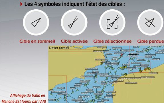 Furuno GP7000 : affichage des cibles AIS