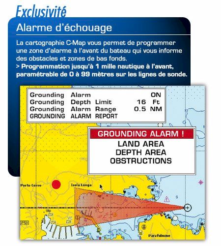 GP7000 de Furuno : Alarme d'échouage