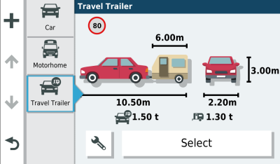 GPS Garmin Camper 785