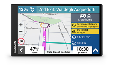 Garmin Camper 795 7 pouces avec trafic en temps réel