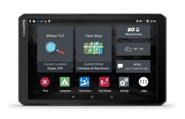 GPS Garmin Camper 890