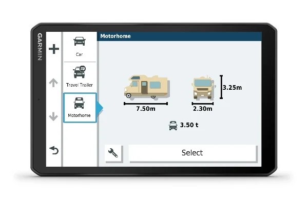 GPS Garmin Camper 890