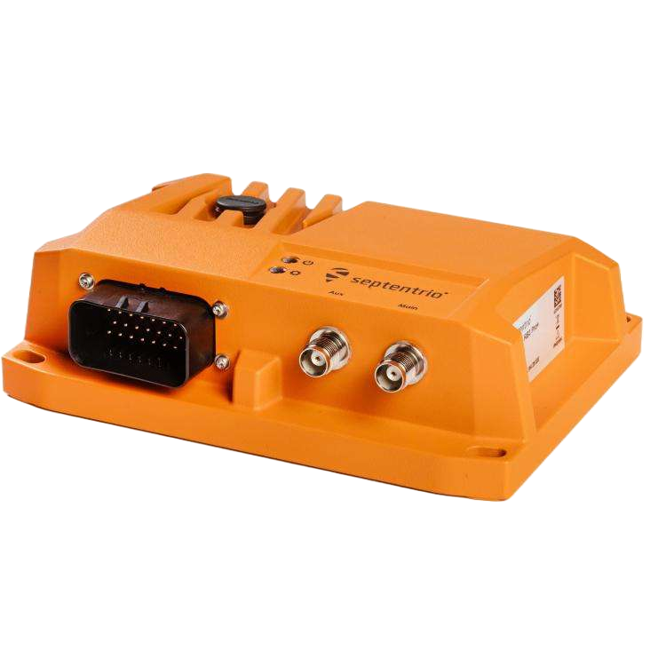 Septentrio AsteRx RB3 Pro+ - Vue de côté avec connecteurs TNC et TE AmpSeal